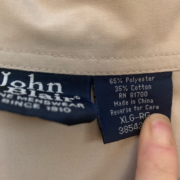 Vintage John Blair Zip Up Shirt XL - Picture 4 of 4